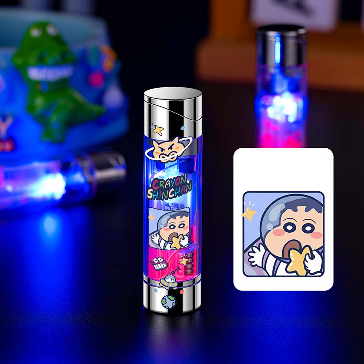 Cute Colorful Luminous Windproof Lighter, Creative and Personalized Lighter