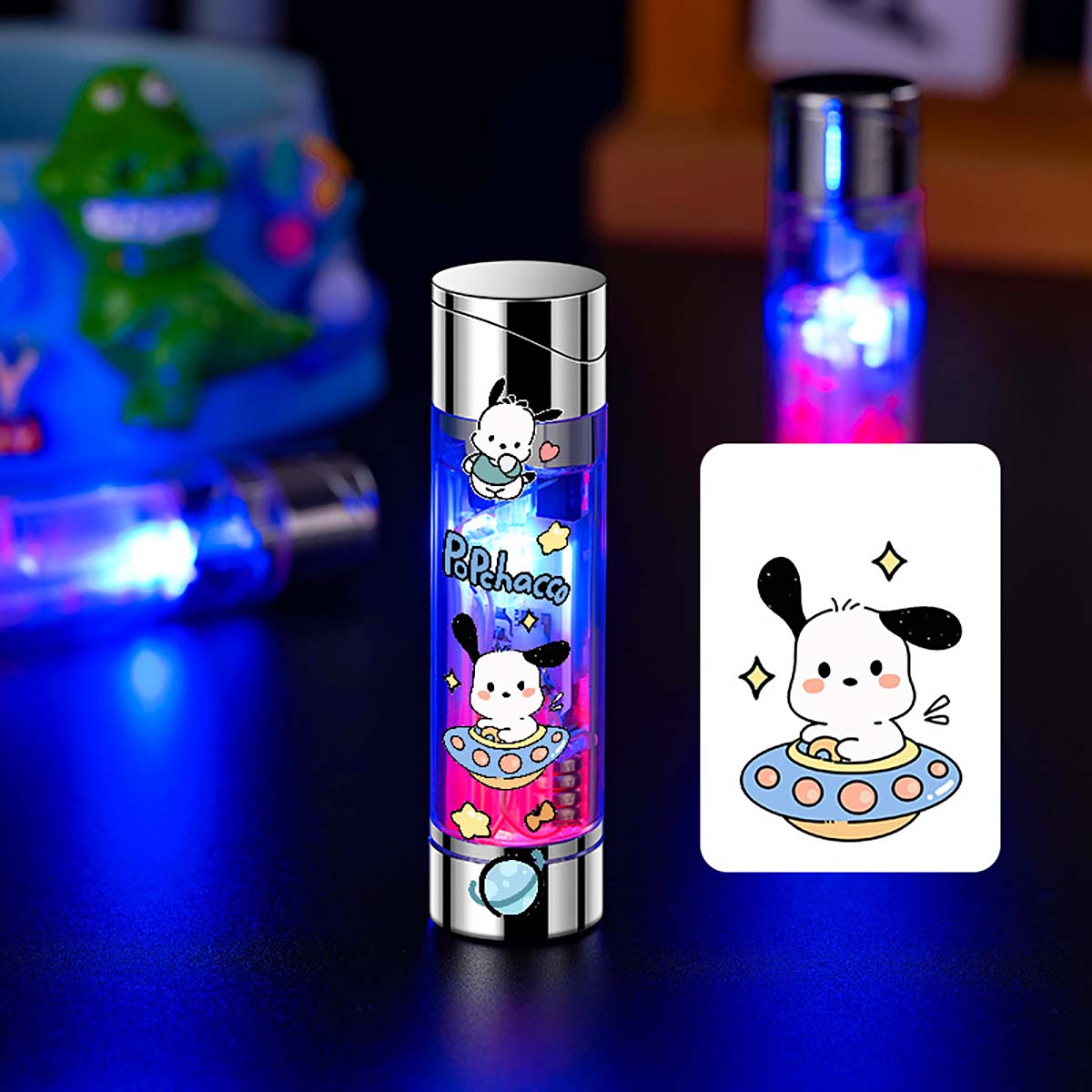 Cute Colorful Luminous Windproof Lighter, Creative and Personalized Lighter