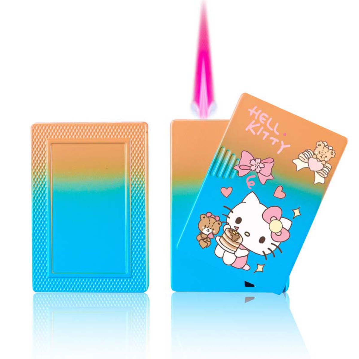 Cute Cartoon Lighter, Kawaii Lighter Pink Flame Windproof Gas Lighter ﻿