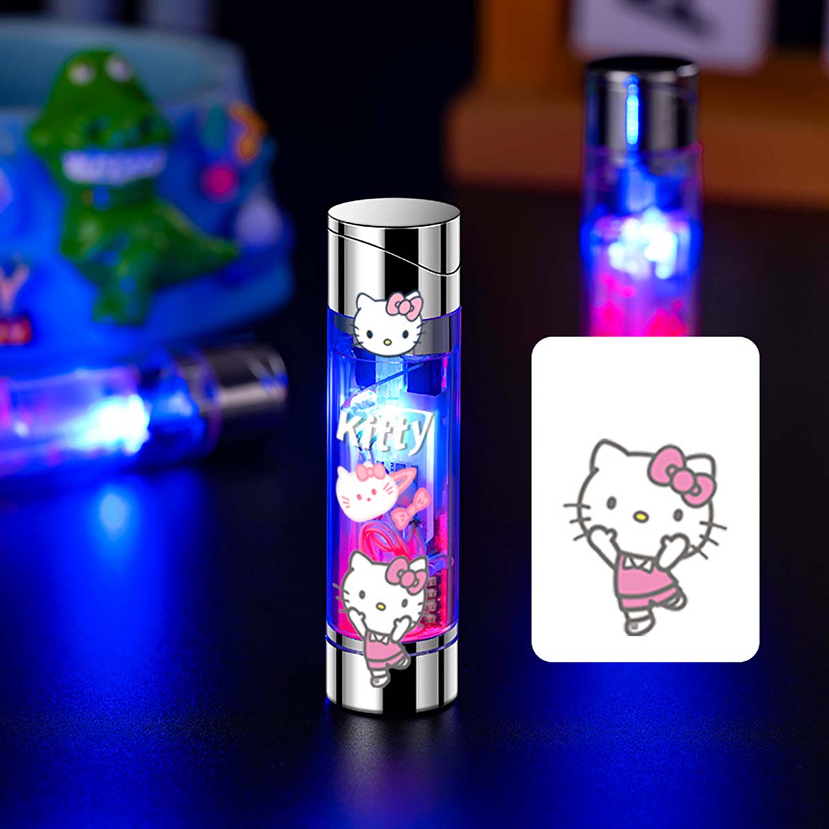 Cute Colorful Luminous Windproof Lighter, Creative and Personalized Lighter