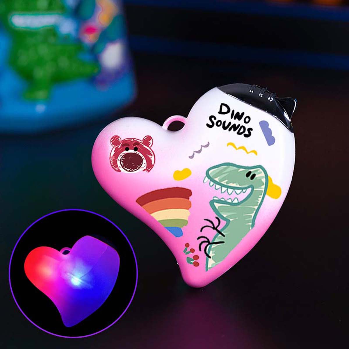 Sparkling Love Creative Shape Lighter, Pink Flame