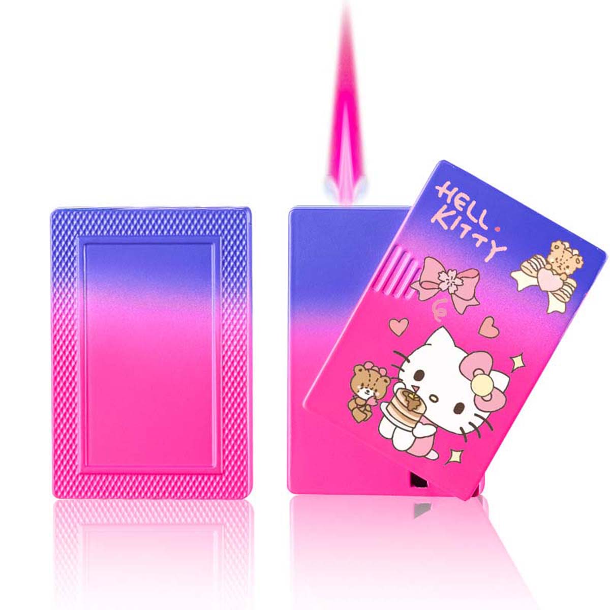 Cute Cartoon Lighter, Kawaii Lighter Pink Flame Windproof Gas Lighter ﻿