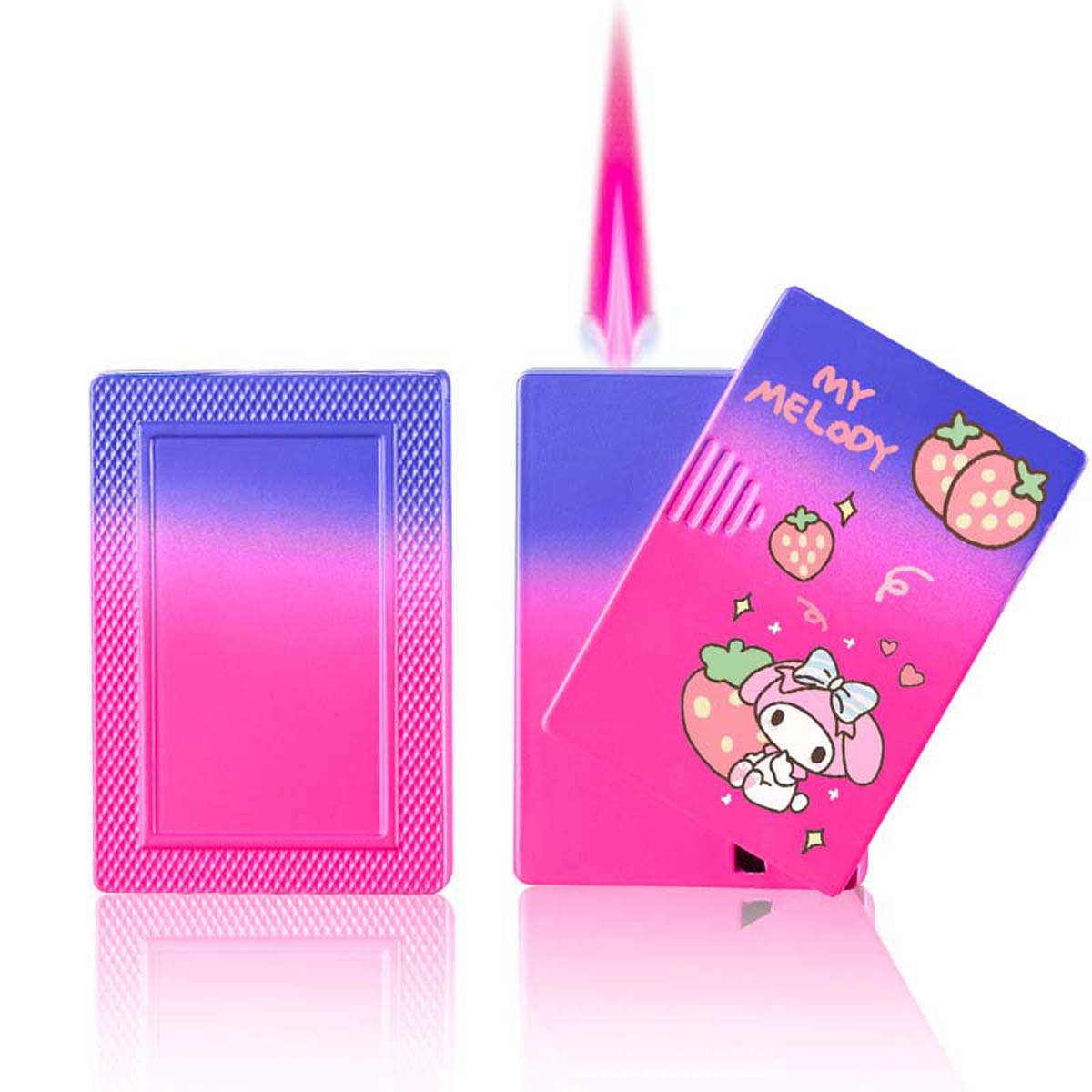 Cute Cartoon Lighter, Kawaii Lighter Pink Flame Windproof Gas Lighter ﻿