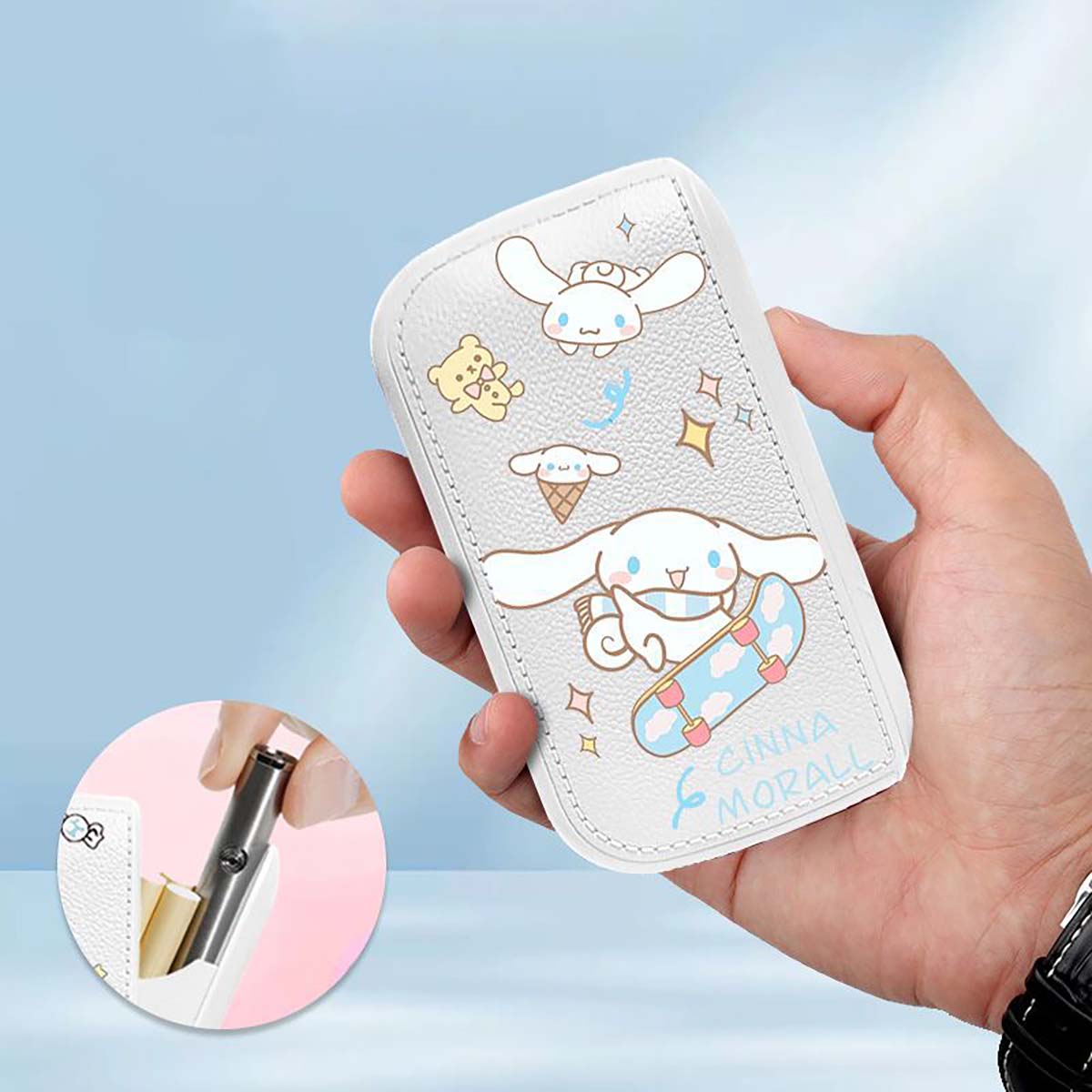 Cute Lighter with Large Capacity Cigarette Box, Lighter Set