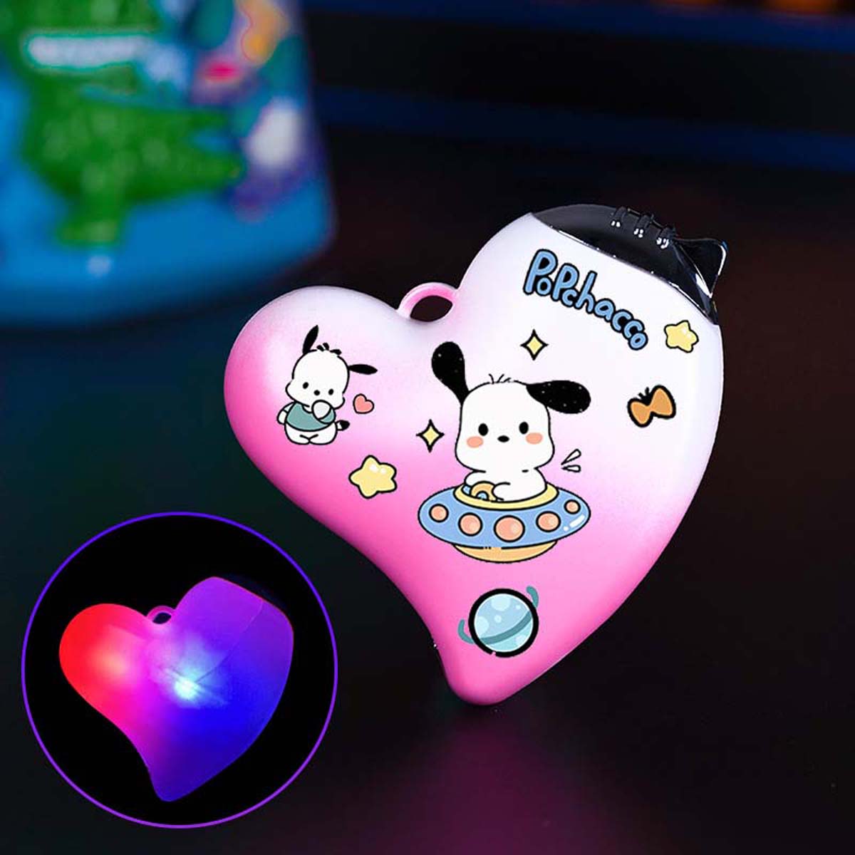 Sparkling Love Creative Shape Lighter, Pink Flame