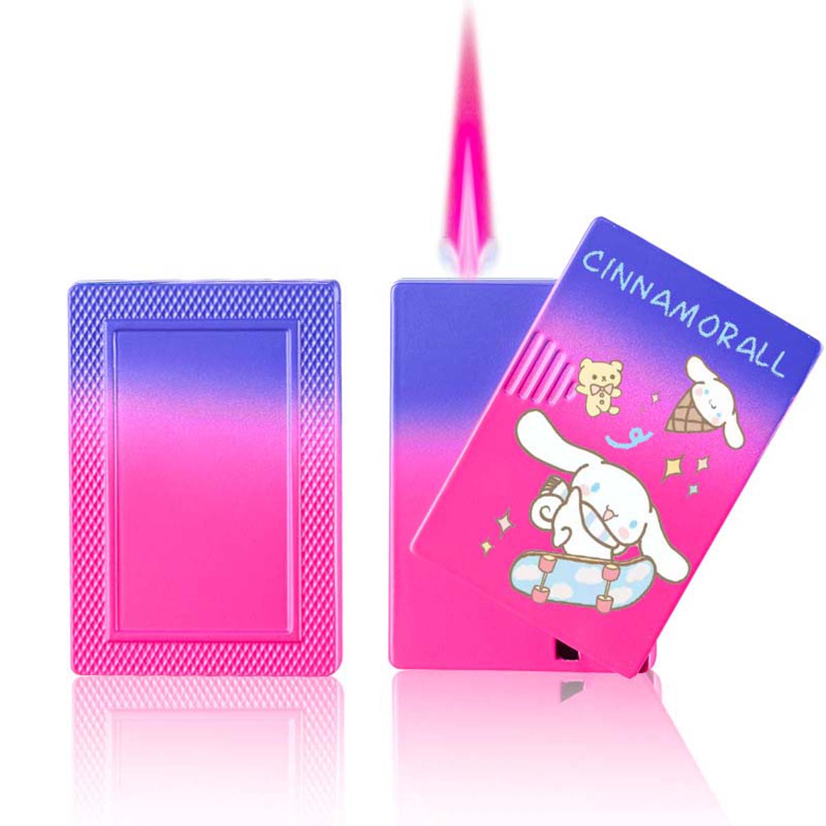 Cute Cartoon Lighter, Kawaii Lighter Pink Flame Windproof Gas Lighter ﻿