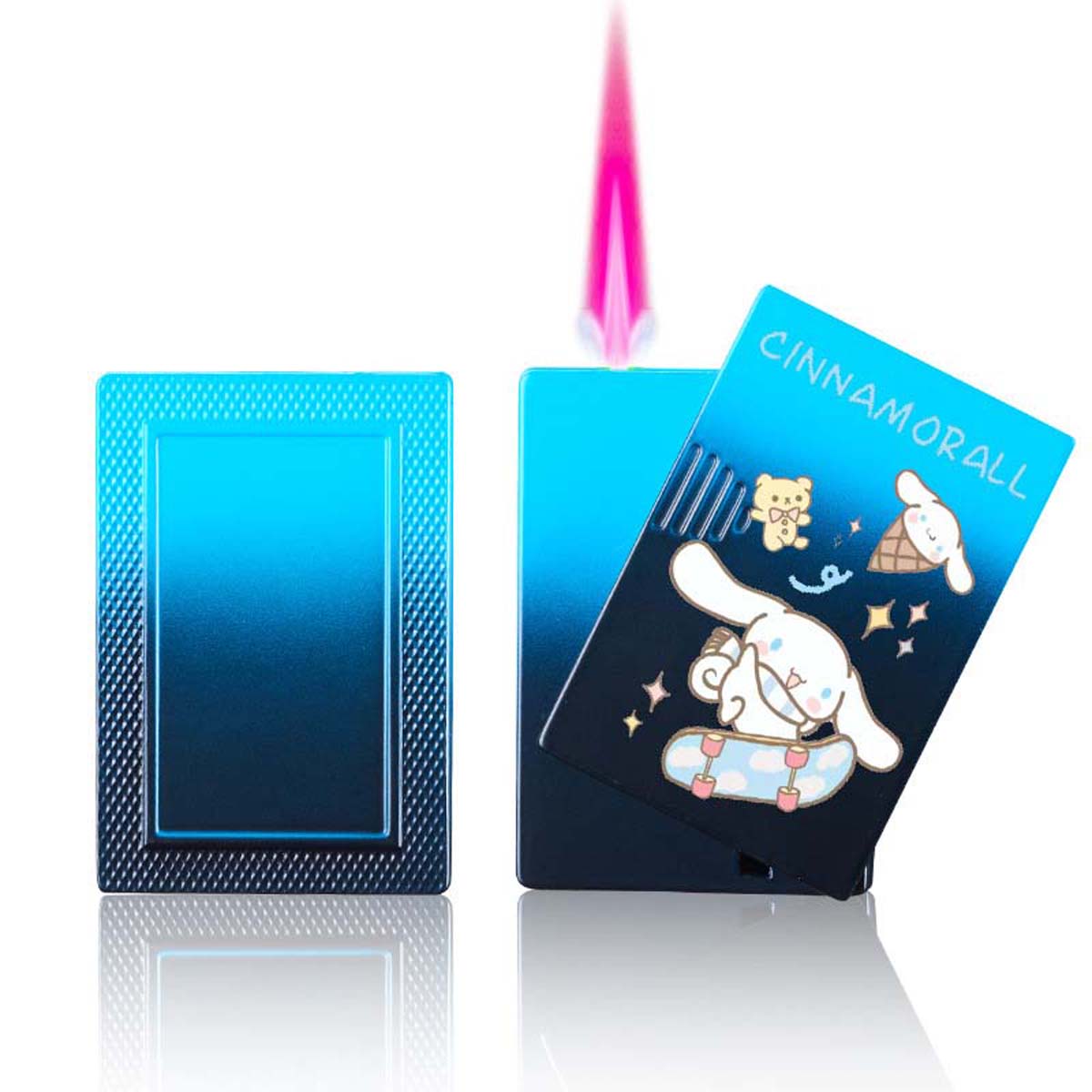 Cute Cartoon Lighter, Kawaii Lighter Pink Flame Windproof Gas Lighter ﻿