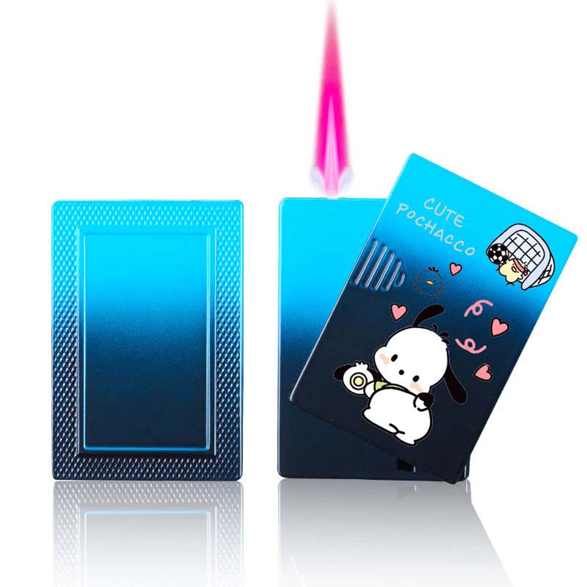 Cute Cartoon Lighter, Kawaii Lighter Pink Flame Windproof Gas Lighter ﻿