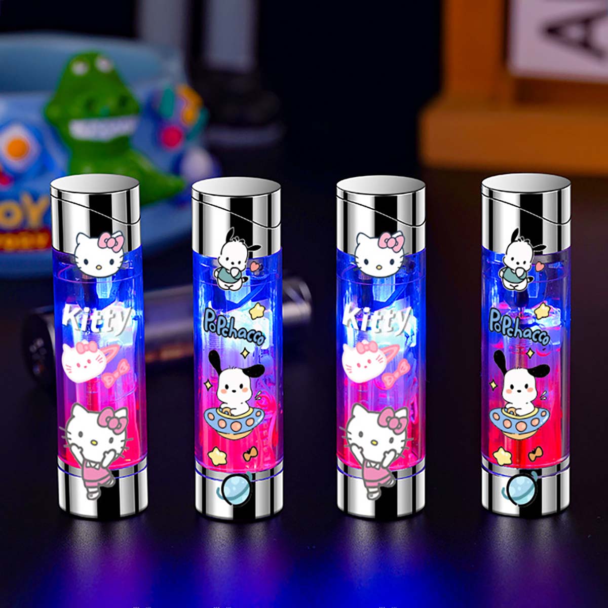 Cute Colorful Luminous Windproof Lighter, Creative and Personalized Lighter