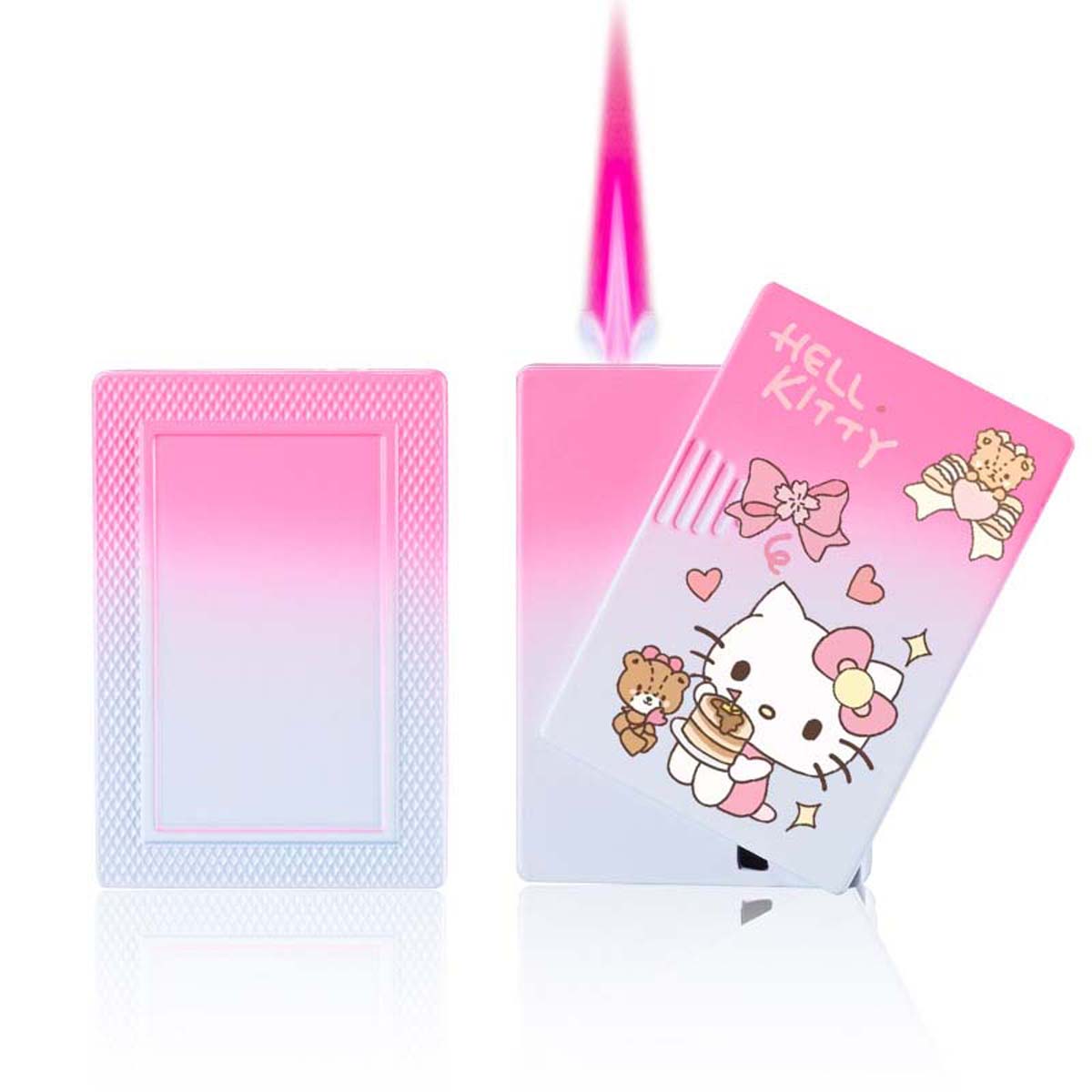 Cute Cartoon Lighter, Kawaii Lighter Pink Flame Windproof Gas Lighter ﻿