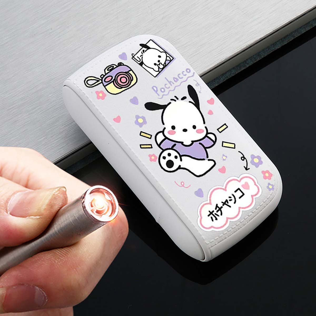 Cute Lighter with Large Capacity Cigarette Box, Lighter Set