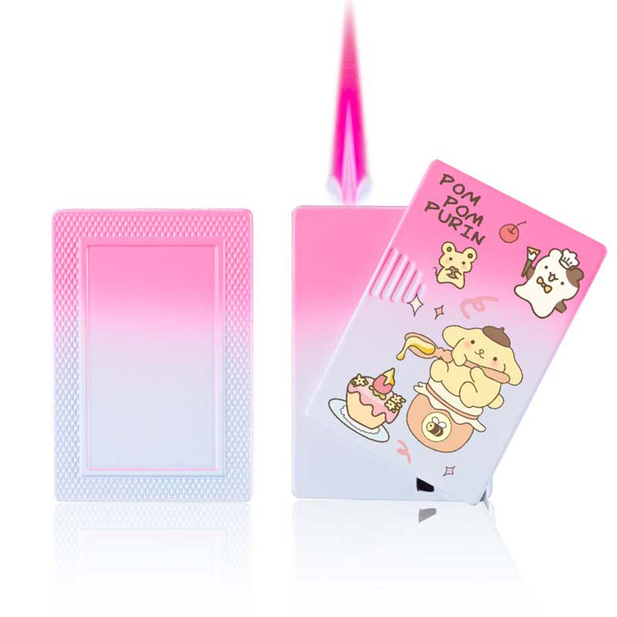 Cute Cartoon Lighter, Kawaii Lighter Pink Flame Windproof Gas Lighter ﻿